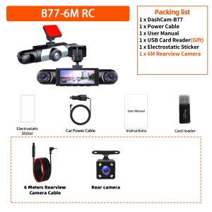 Yangood 1080P 4 Channel Dash Cam 360° Car Video Recorder Night Vision 24/7 Parking Monitor G-Sensor Loop Recording Black Box