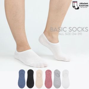 Kaos Kaki Wanita Pendek Hidden Socks Katun Polos