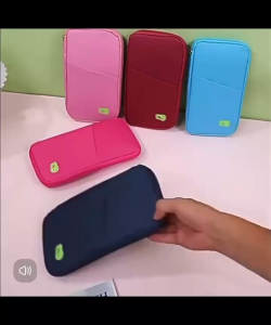 BB010 Multi-Function Document Bag Protective Cover Secure Storage & Travel Essential Passport Holder Pouch