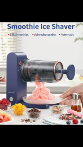 [SG Stock] Automatic Ice Shaver Machine Portable Electric Smoothie Maker USB Rechargeable Ice Crusher