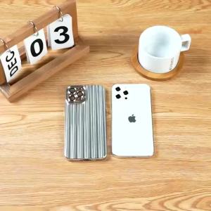 Fashion Electroplated Streamer Brushed Business Shockproof Phone Case For iPhone 15 14 13 Pro Max Cover