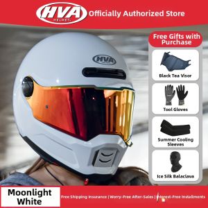 Vintage All-season Male Cruiser Motorcycle Full Face Helmet Bluetooth Headset 3C Certified