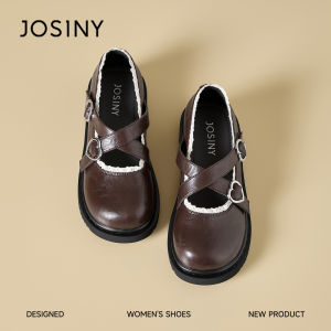 Josiny | Buckle Decorated Mary Jane Shoes Flat Platforms