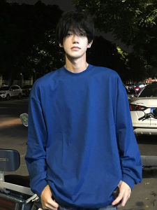 เสื้อฮู้ดแขนยาวแบบหนาสำหรับผู้ชายสไตล์อเมริกัน ผ้าฝ้ายผสมขนแกะ ทรงหลวม ปกติ ฤดูใบไม้ร่วง/ฤดูหนาว เสื้อเชิ้ตชั้นใน CleanFit