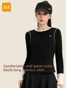 Fleece Lined Yoga Fitness Running Long Sleeve Sports Top Womens 361° Comfortable Breathable Ultra Light Wear Resistant T-Shirt