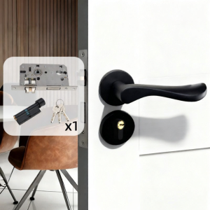 Silent Home Use Wooden Door Knob Lock