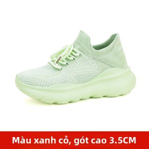 HANGONGZHU | Giày Nhảy Màu Hồng MESH Đế Dày Chống Sốc Chống Trượt Thoáng Khí Hút Mồ Hôi