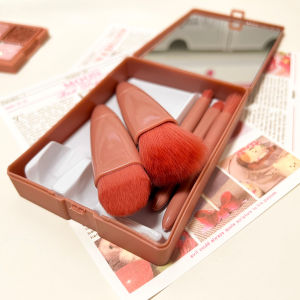 Makeup brush set full set of authentic affordable student mini portable small set of loose foundation make-up eye eye shadow brush 5 sets