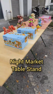 (READY STOCK) Night Market Table Stand And Plywood /Table Rack Market Folding Table Stand Plywood/Meja Lipat Pasar Malam
