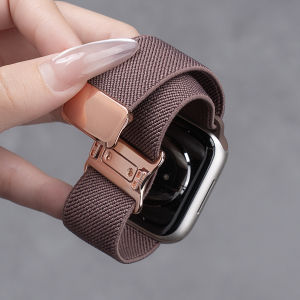 CRAFTSMAN DAI | Red Breathable Nylon Sport Band for Apple Watch Magnetic