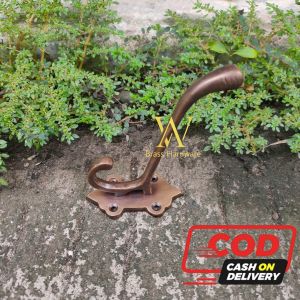 Kapstok Kuningan Antik Gantungan Baju Motif Lancip 1 Pcs