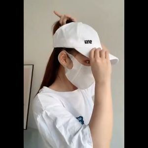 Topi Wanita Korea Style Baseball Anti Panas UV Model Atas Bolong Gaya Olaharga Casual Sporty BSBI