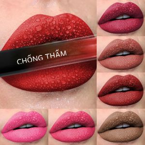 Son Bóng Nhung Mờ 19 Màu Chống Thấm Nước Lâu Trôi Son Môi Dạng Lỏng Màu Đen Đỏ Son Môi Dưỡng Ẩm Dưỡng Ẩm Mỹ Phẩm Làm Đẹp