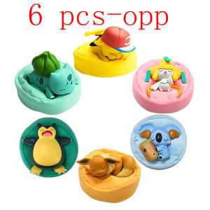Takara Tomy | Anime Poké Mon Blind Box Model Figure 1-12 Pcs Pikachu Sleep Series Interior Hand Sleeping Position Toys Gift for Sfriends