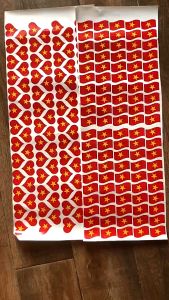 [KAS] Sticker PVC Cờ Đỏ Sao Vàng Hình Dán Cờ Việt Nam Vô Địch Nhựa Không Rách Vòng Tay Nón Bảo Hiểm