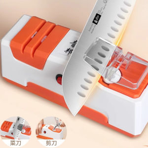 ที่ลับ pisau listrik แบบอัตโนมัติสำหรับผู้หญิงใช้งานง่ายประหยัดแรงใช้ในบ้าน