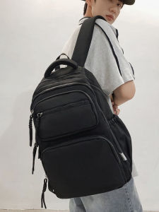 Cool Large Capacity Backpack for Men And Women Casual Versatile Double Shoulder Bag Korean Style Travel Companion for College Students