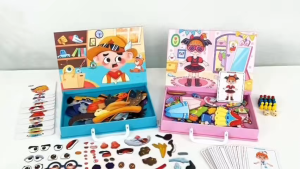 Magnetic Dress Up Magnetic Princess Pretend Play Toys Paper Dolls for Girls Playset Toy Magnet Games