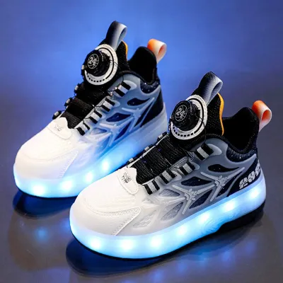 LED Light Charging Dual-Wheel Roller Skates