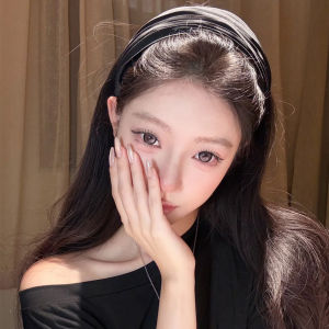 Black Wide Edge Sporty Womens Hairband Lazy Style Fashionable New 2025 MIA MAY  out Brand New Korean Style Hair Accessories