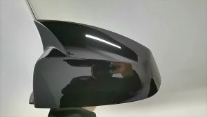 Side Wing Rearview Mirror Cover Cap For BMW 5 6 7 Series E60 E61 E63 E64 F01 F02-F04 F06 F07 F10 F11 F12 F13 Carbon Fiber Black