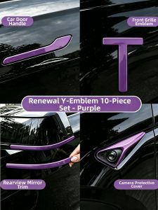 KAYIBEI | Renewal Tesla Car Emblem Door Handle Decorative Strip