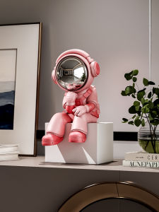 ZHISHUGE | Creative Astronaut Pink Sci-fi Style Figurine
