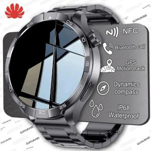 สมาร์ทวอทช์ GPS กีฬา รุ่นใหม่ GT5 Pro ปี 2025 พร้อมเข็มทิศ สำหรับผู้ชาย หน้าจอ AMOLED HD 1.85 นิ้ว NFC IP68 กันน้ำ โทรผ่านบลูทูธ สมาร์ทแบนด์สำหรับผู้หญิง