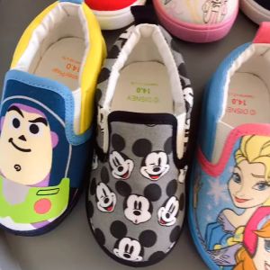 Disneys Characters Soft Children Toddlers Junior Slip On Loafers Shoes