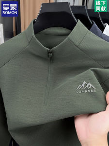 Áo Hoodie Nam Cổ Đứng Tay Dài Có Khóa Kéo Thường Ngày Mùa Xuân Thu Mới 2025 Thương Hiệu Quốc Gia Polyester Thường Ngày