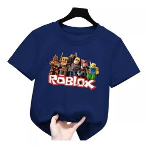 Kaos anak-anak motif robot roblox roblok cowok buat usia 2-10 tahun