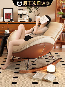 Swinging Chair Lounger Modern Simple Style Wooden Frame for All Ages Living Room Balcony Relaxing Chair Bedroom Swinging Couch