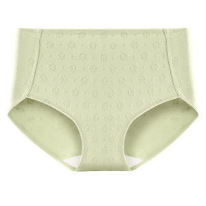 Miiow | Antibacterial High-Waist Pure Cotton Underwear Triangle Panties For Women Comfortable Seamless Large Size Youth Innerwear Briefs