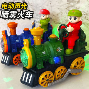 New 2025 Electric Toy Car Boys Spray Train Children 1-2-3 Years Old 6 Babies 4 Educational Birthday Gift 5