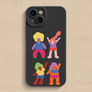 Dancing Phone Case for iPhone 15: All-Inclusive Silicone Protective Case