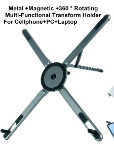Multifunctional Magnetic Phone Holder Foldable Selfie Stick Tripod Portable Stand for iPhone iPad Tablet Laptop