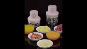 Food Chopper Electric Ulife Electric Garlic Chopper Wireless Mincer Dicer Grinder Vegetables Garlic