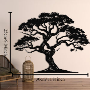 CIFbuy | CIFBUY Iron Wall Art Tree of Life Metal Sculpture Rustproof Modern Decor for Indoor Outdoor Living Room Home Hanging Gift