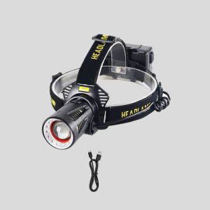 800000CD Ultra Bright Headlamp Rechargeable Headlight Flashlight Large aperture XHP360 LED Headlamp Camping Fishing Head Lantern
