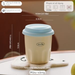 SIYUE | Tách Cà Phê Gốm Dùng Tại Nhà Dung Tích Nhỏ Thiết Kế Elegance Retro