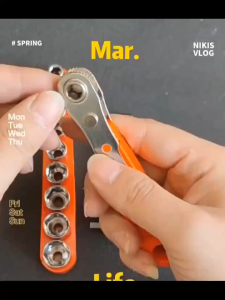 Multifunctional Ratchet Screwdriver - Bidirectional Right Angle Magnetic Wrench with Cross Shaped Head 90 Degree Angle Ratcheting Screwdriver Set  Angle Ratchet Wrench Screwdriver Socket Hex Nut Set Metric Screw Driver Bit
