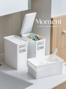 Bathroom Waterproof Moisture Proof Color Absorption Tablet Laundry Detergent Scented Bead Storage Box Home Use Flip Cover
