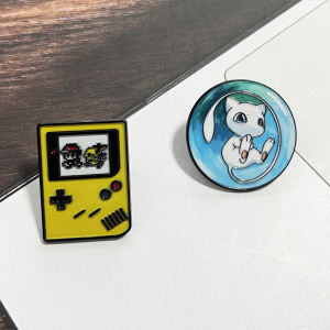 Bandai | 2pcs Kawaii Cartoon Video Game Controller Enamel Pins Set Fashion Accessories for Clothes Bags Hats Cool Game Themed Collection