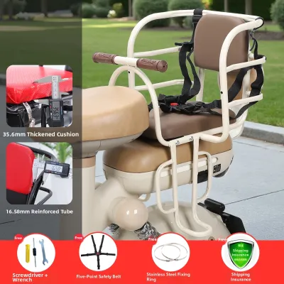 Rear Mounted Foldable Child Safety Bike Seat