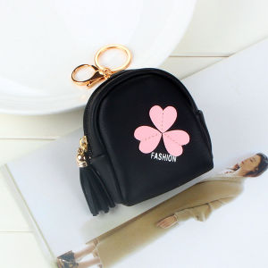 Small schoolbag wallet childrens mini coin purse cute small square bag PU leather Korean student holding a coin bag