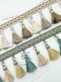 Vải Trang Trí Tua Rua Ren Viền Cao Cấp Cho Rèm Cửa Sổ Bùi Ni Modern Simple Style Made in China Vải Tua Rua. 