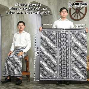 Sarung Batik Katun Print Motif Gurda Gus Iqdam | Dewasa | Terbaru