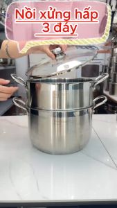 Bộ Nồi Xửng Hấp 3 Đáy Fivestar Inox 430 Sử Dụng Được Trên Mọi Loại Bếp