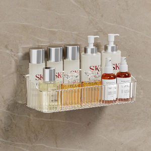 Bathroom Wall Mounted Drill Free Organizer Shelf