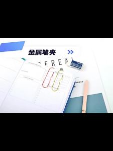 Anti Lost Paper Clip Metal Pen Holder Clips Portable Bookmarks Photo Memo Ticket Fixed Paperclips Office School Stationery